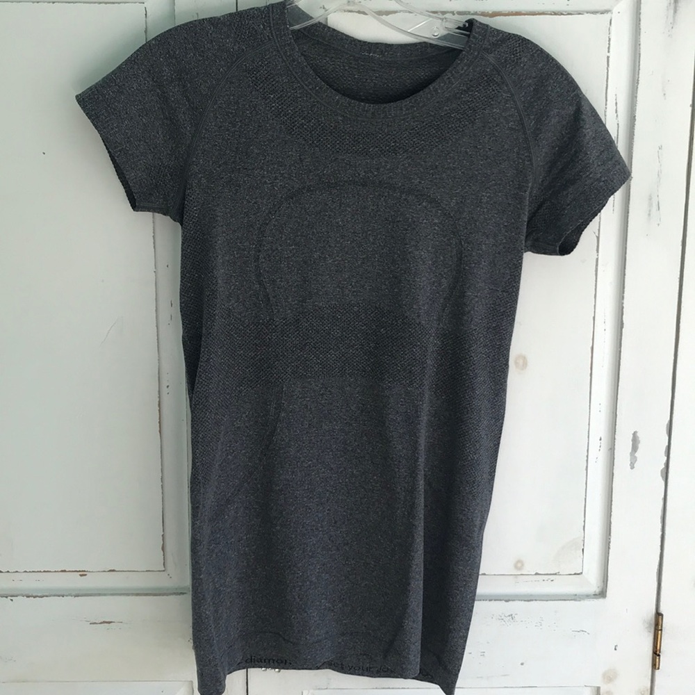 Lululemon Dark Grey Swiftly Tech Short Sleeve Crew